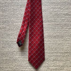 Brooks Brothers Tie - Red Golden Fleece Geometric